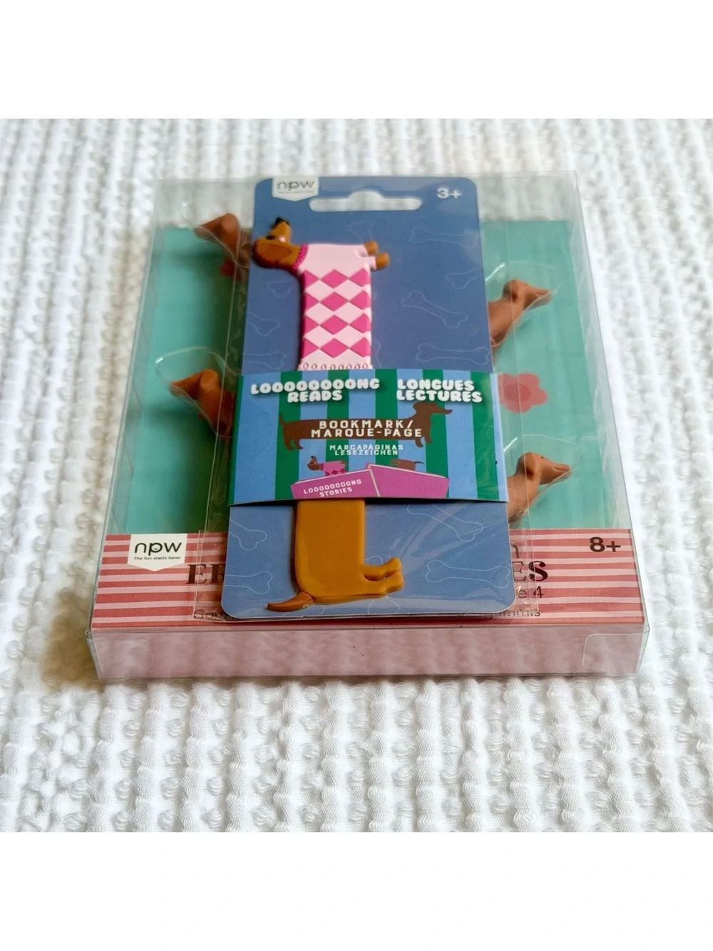 npw Dachshund Eraser & Bookmark Novelty Dog Office Gift Set School Supplies Lot
